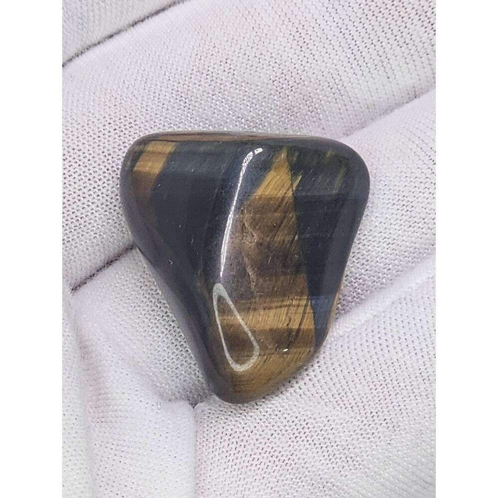 Natural Shark Tooth Shaped Tiger Eye Loose Stone